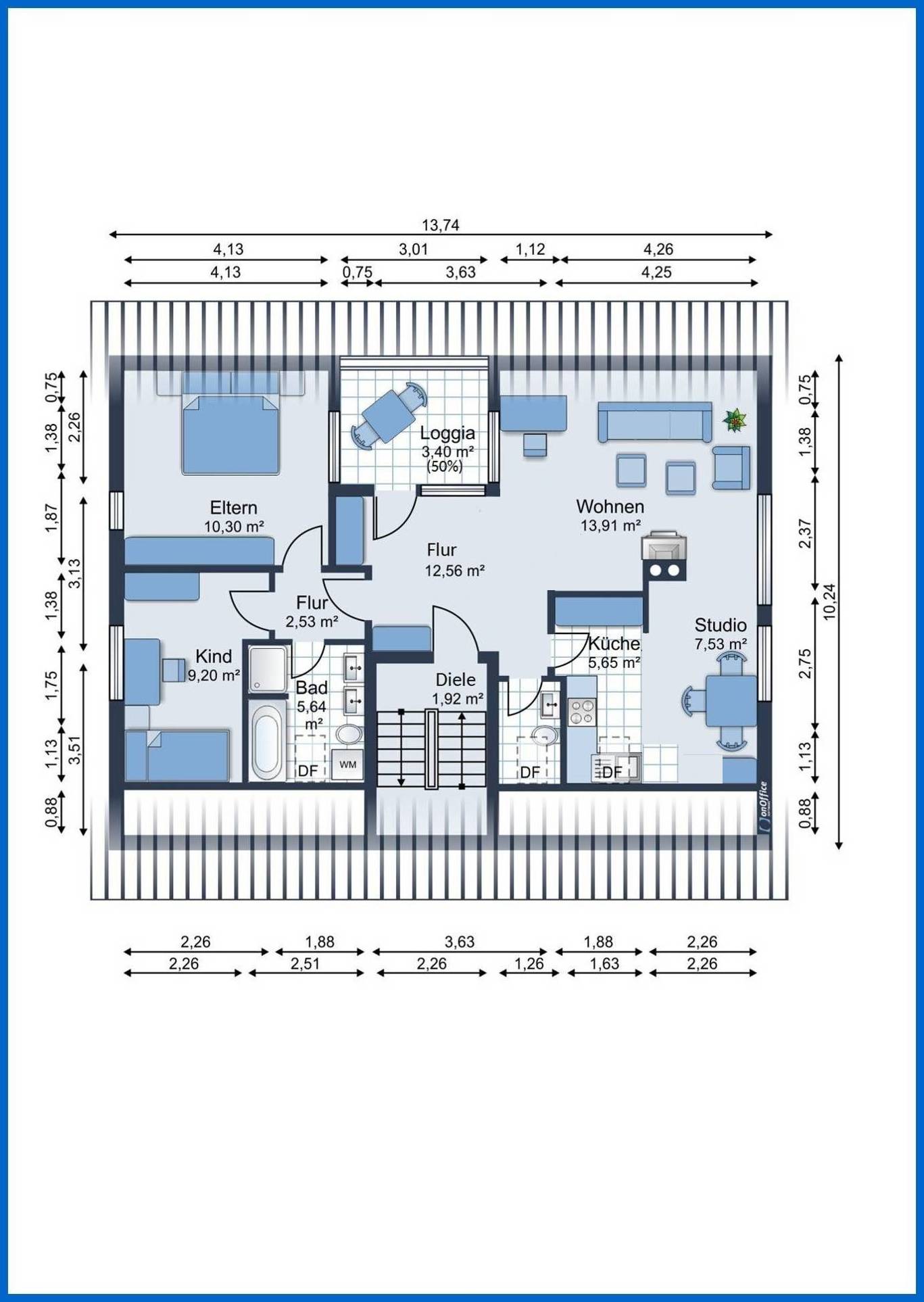 Wohnung zum Kauf 269.000 € 3,5 Zimmer 72,2 m²<br/>Wohnfläche 2.<br/>Geschoss Süd - Ost Radolfzell am Bodensee 78315