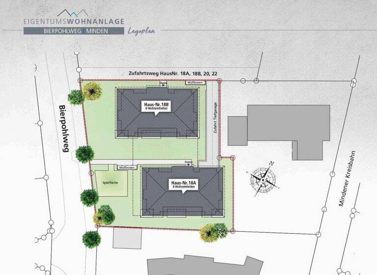 Wohnung zum Kauf - Erstbezug provisionsfrei 409.000 € 4 Zimmer 102,3 m² Innenstadt Minden 32425