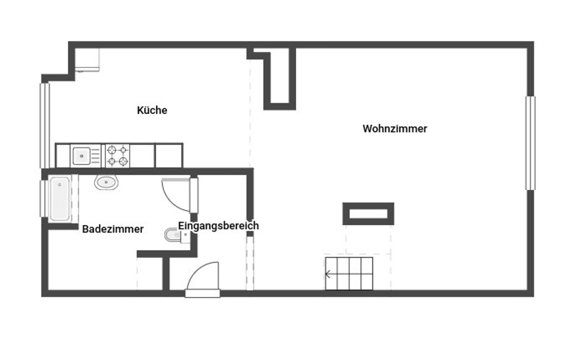 Immobilie zum Kauf als Kapitalanlage geeignet 72.000 € 1 Zimmer 43 m²<br/>Fläche Südostviertel Essen 45138