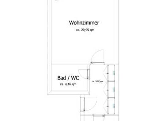 Wohnung zur Miete 520 € 1 Zimmer 39 m² Geschoss -1/2 frei ab 01.04.2026 Kinderhaus Münster 48159