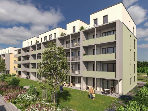Terrassenwohnung zum Kauf - Neubau provisionsfrei 289.900 € 2 Zimmer 53,2 m² EG Alte Römerstraße 36 Langen Langen 63225