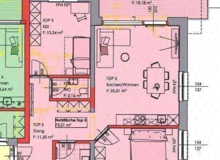 Wohnung zur Miete 1.485 € 3 Zimmer 73 m² 1. Geschoss Ebbs 6341