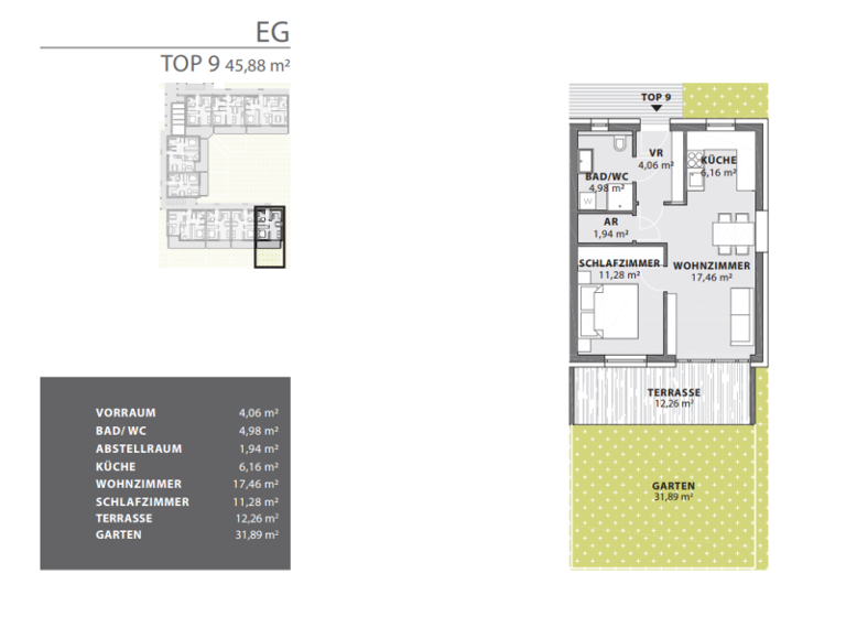 Wohnung zum Kauf - Erstbezug provisionsfrei 172.050 € 2 Zimmer 45,9 m² Fürstenfeld 8280