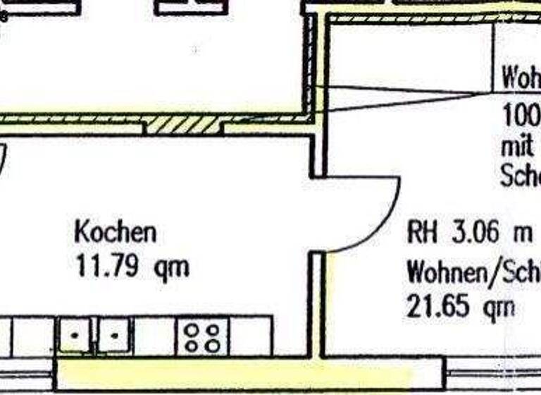 Studio zur Miete 240 € 1 Zimmer 43,7 m² 1. Geschoss frei ab sofort Christophstraße 12A Limbach-Oberfrohna 09212