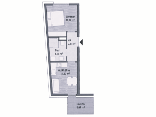 Studio zum Kauf - Erstbezug provisionsfrei 168.066 € 1 Zimmer 33 m² Sankt Leonhard Graz Jakomini 8010