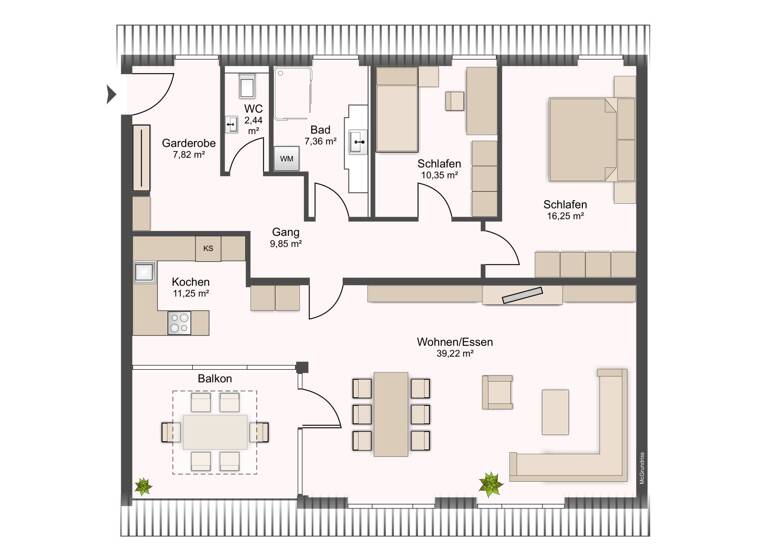 Penthouse zur Miete 1.188 € 3 Zimmer 104,5 m² 3. Geschoss Spittal an der Drau 9800
