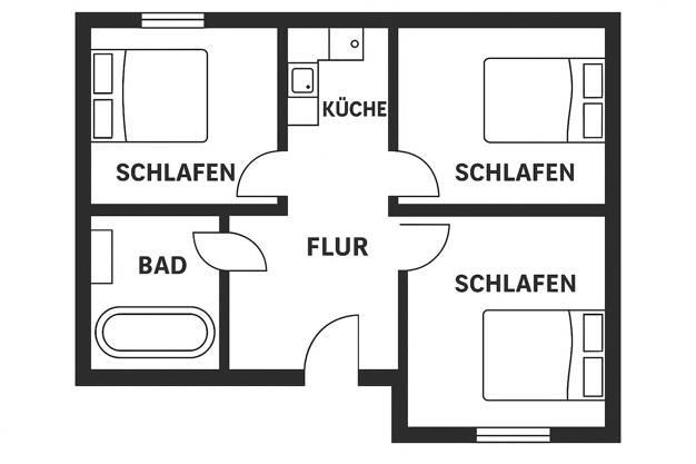 Wohnung zur Miete 300 € 1 Zimmer 25 m² Holländische Straße Kassel 34127