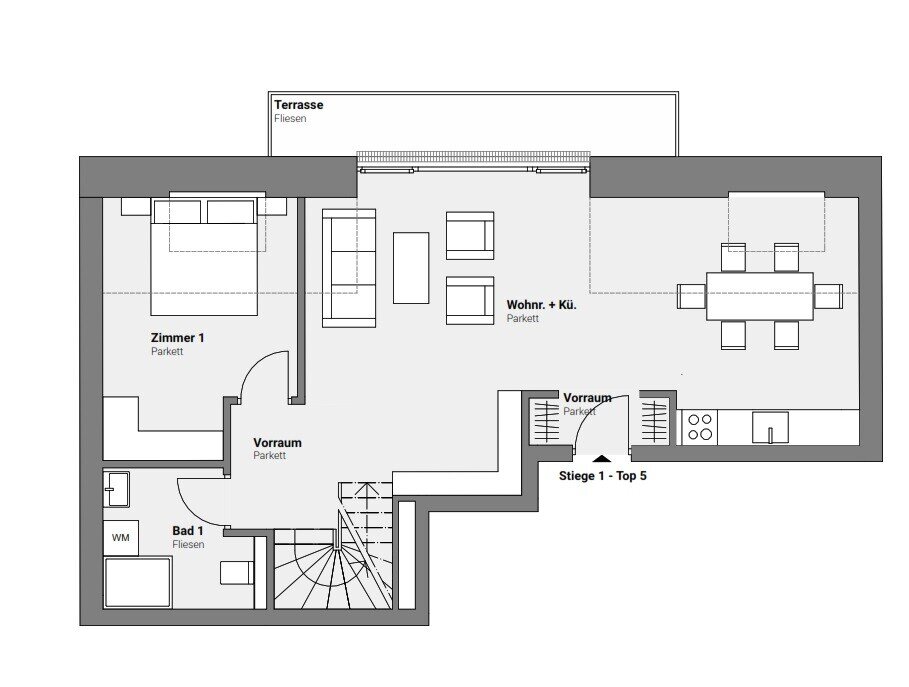 Wohnung zum Kauf 680.000 € 4 Zimmer 126,9 m²<br/>Wohnfläche 2.<br/>Geschoss Wien 1100