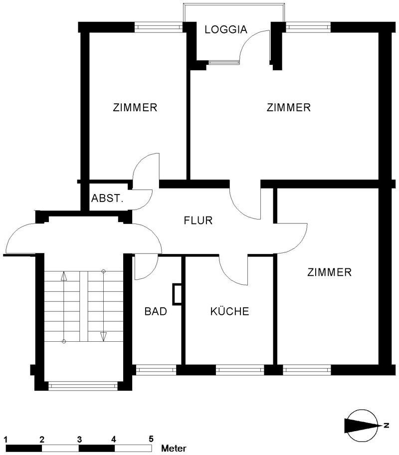 Wohnung zur Miete 539 € 3 Zimmer 65,5 m²<br/>Wohnfläche 2.<br/>Geschoss Salbeistraße 36 Bloherfelde Oldenburg 26129