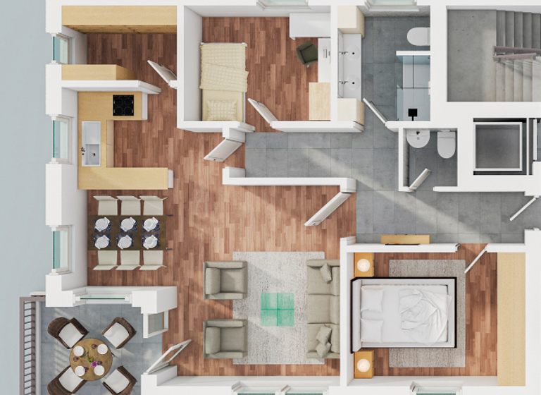 Wohnung zur Miete 830 € 3 Zimmer 104,3 m² 1. Geschoss frei ab 01.04.2026 Lohne Wietmarschen-Lohne 49835