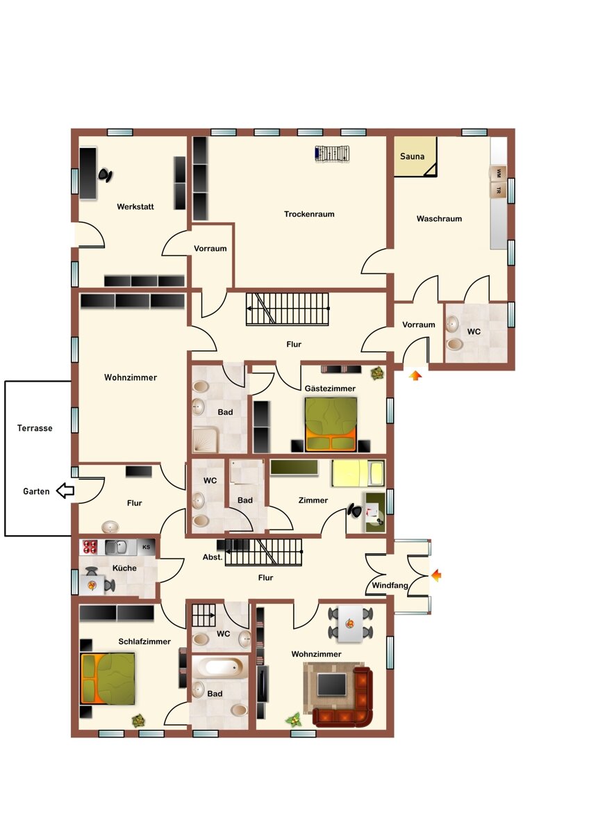 Einfamilienhaus zum Kauf 99.000 € 12 Zimmer 220 m²<br/>Wohnfläche 927 m²<br/>Grundstück ab sofort<br/>Verfügbarkeit Lüerdissen Lüerdissen 37635