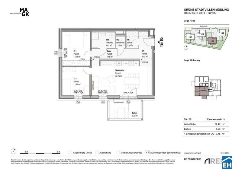 Wohnung zum Kauf - Erstbezug 558.900 € 3 Zimmer 82,4 m² 1. Geschoss Quellenstraße Mödling 2340
