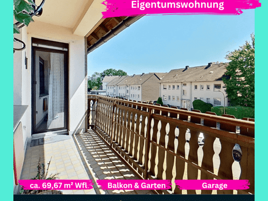 Wohnung zum Kauf 149.000 € 3 Zimmer 69,7 m² 1. Geschoss Röllinghausen Recklinghausen 45663