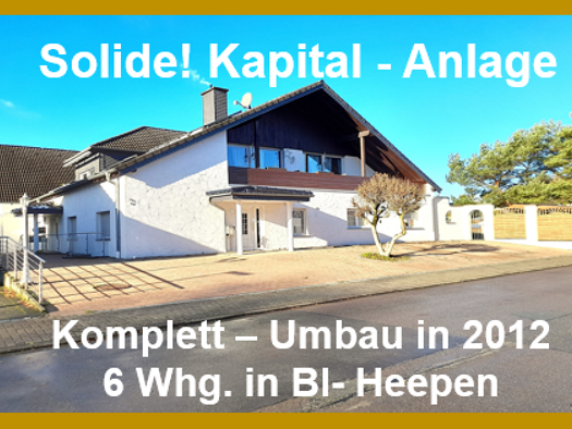 Mehrfamilienhaus zum Kauf als Kapitalanlage geeignet 1.049.000 € 15 Zimmer 536 m² 890 m² Grundstück Heepen Bielefeld 33719