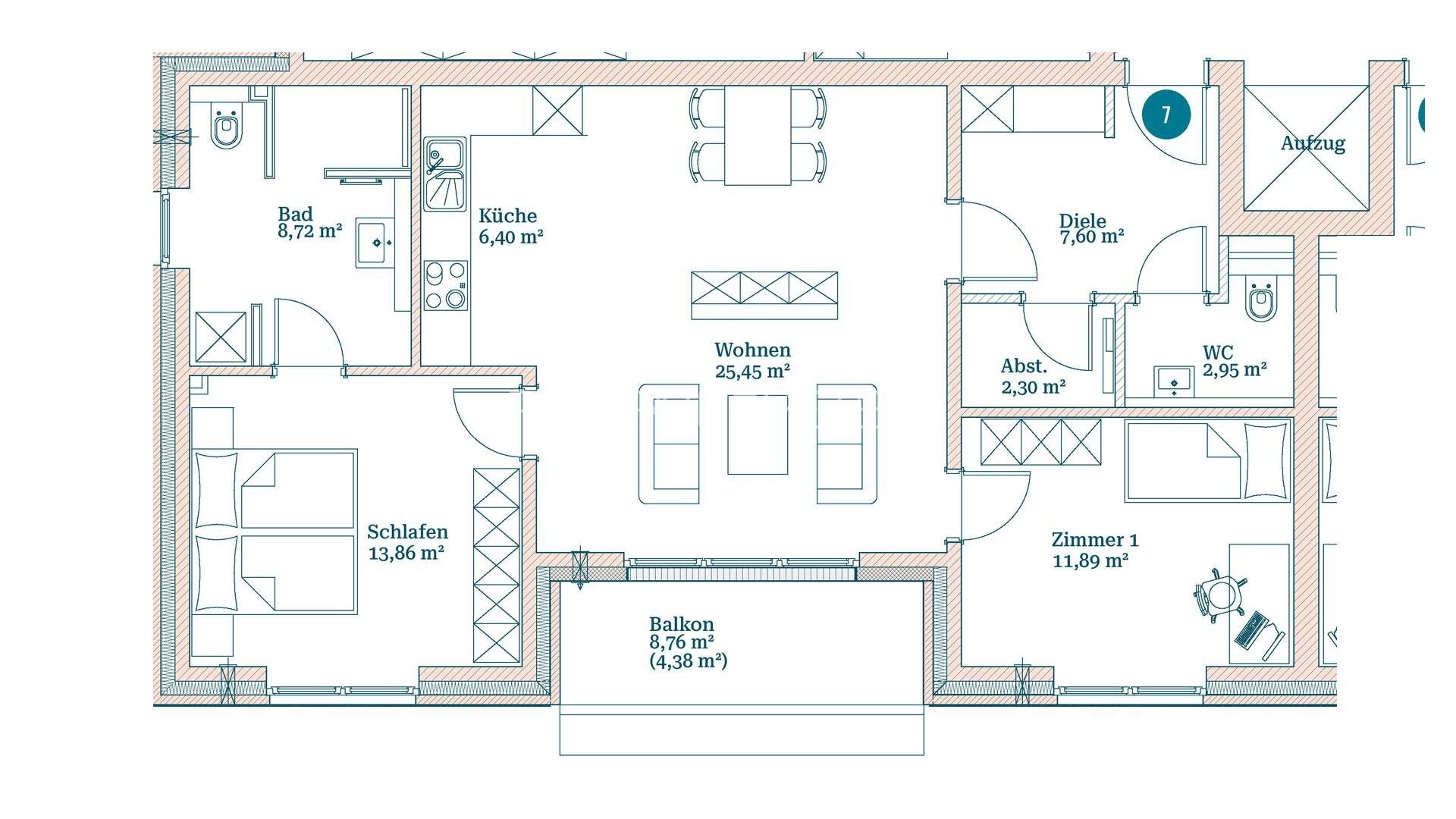 Wohnung zur Miete 1.299 € 3 Zimmer 84,2 m²<br/>Wohnfläche 1.<br/>Geschoss Schifferstraße 6 Neu Wulmstorf Neu Wulmstorf 21629