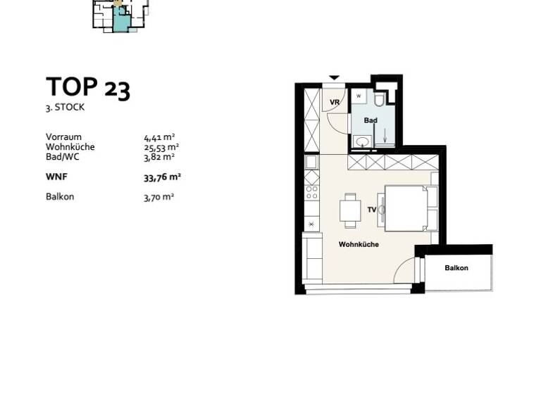 Studio zum Kauf - Erstbezug 251.303 € 1 Zimmer 33,8 m² 3. Geschoss Baumergasse 2a Wien 1210