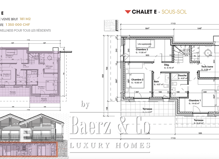 Haus zum Kauf 1.350.000 CHF 181 m² les masses