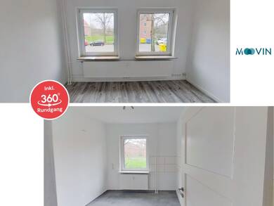 Wohnung zur Miete 377 € 3 Zimmer 50,3 m² EG frei ab sofort Hermann-Allmers-Straße 19 Barenburg Emden 26721