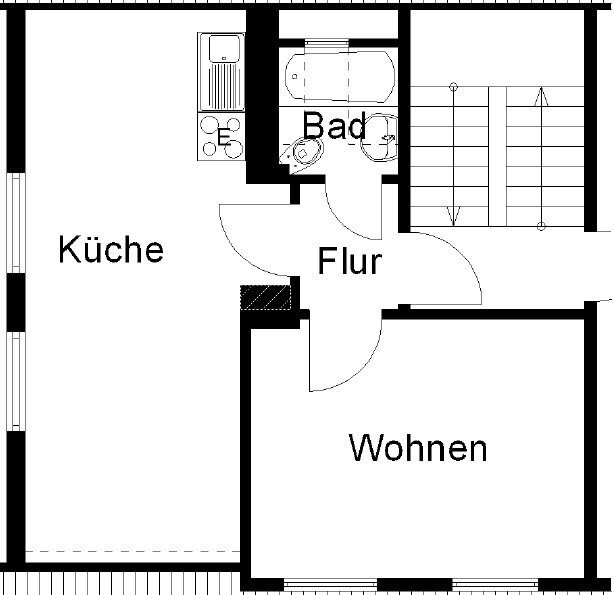 Wohnung zur Miete 186 € 2 Zimmer 31 m²<br/>Wohnfläche 3.<br/>Geschoss 01.03.2025<br/>Verfügbarkeit Horststraße 81 Holsterhausen Herne 44625