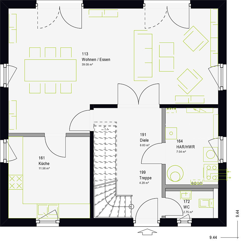 Haus zum Kauf provisionsfrei 349.000 € 5 Zimmer 155 m²<br/>Wohnfläche 620 m²<br/>Grundstück Weiltingen Weiltingen 91744