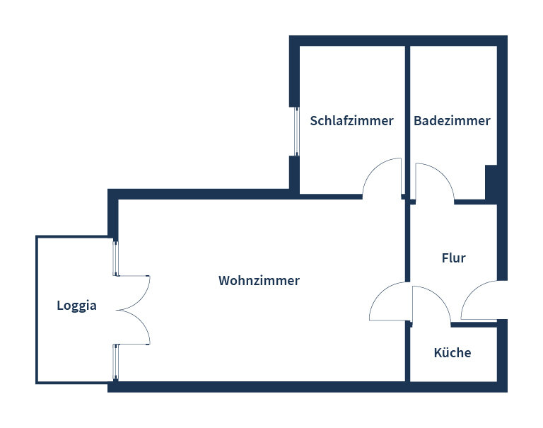 Wohnung zum Kauf 99.000 € 1,5 Zimmer 38,3 m²<br/>Wohnfläche 2.<br/>Geschoss Alt-Bühlau/Quohren Dresden 01324