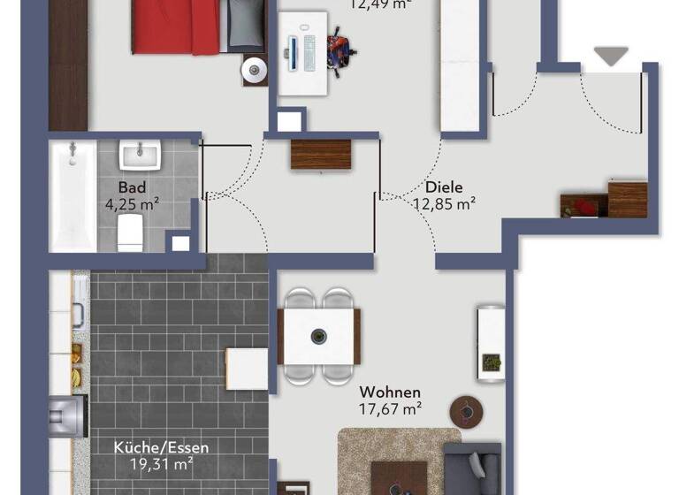Wohnung zur Miete 440 € 3 Zimmer 84,2 m² frei ab sofort Eibenstock 08309