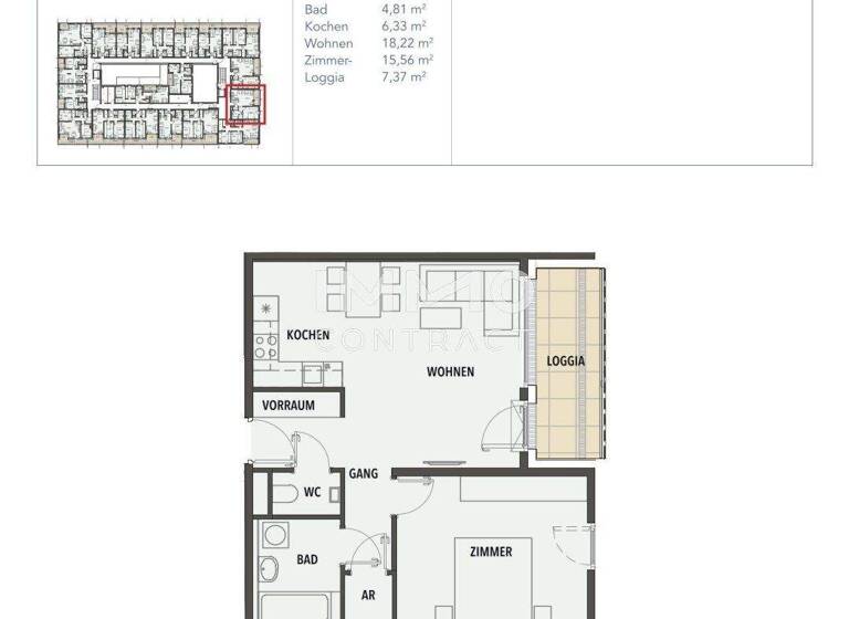 Wohnung zum Kauf - Erstbezug 296.390 € 2 Zimmer 56,3 m² frei ab sofort Wien 1210