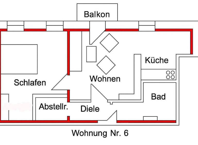 Wohnung zum Kauf 80.000 € 2 Zimmer 67,7 m² EG frei ab sofort Fraureuth 08427