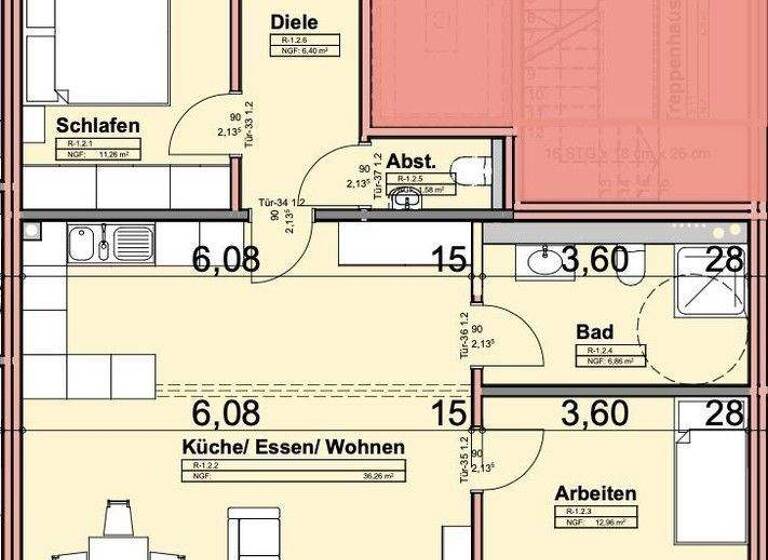 Wohnung zum Kauf - Erstbezug provisionsfrei 487.000 € 3 Zimmer 79,7 m² 2. Geschoss frei ab 01.12.2027 Rodensteinweg 13 Büchenbach Erlangen 91056