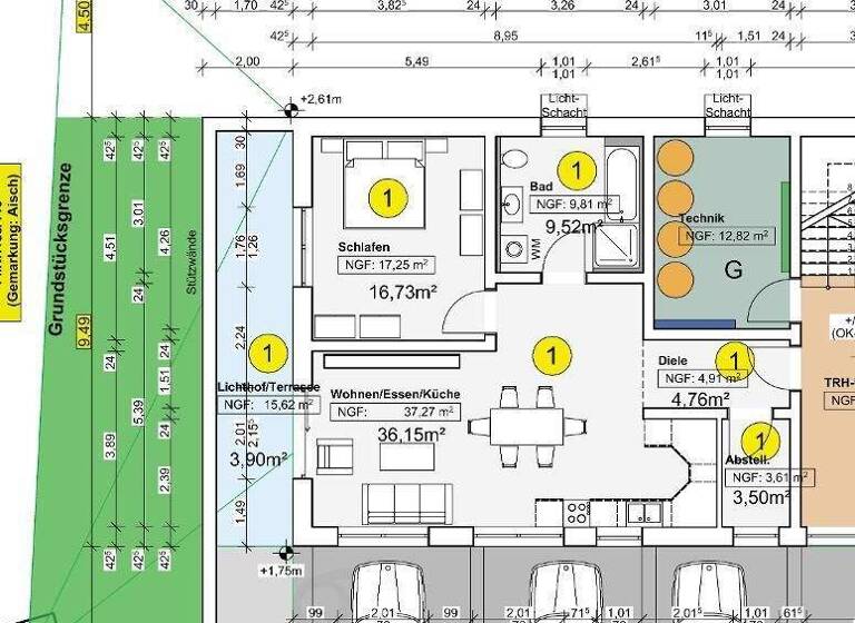 Wohnung zur Miete - Erstbezug 895 € 2 Zimmer 74,6 m² Aisch Adelsdorf OT 91325