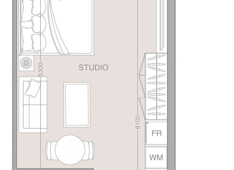 Wohnung zum Kauf provisionsfrei 200.246 € 2 Zimmer 40,4 m² Dubai 00000