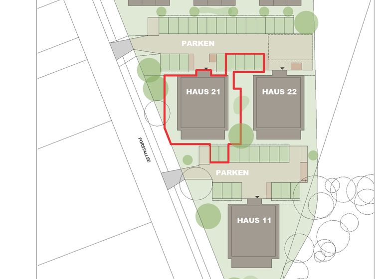 Terrassenwohnung zum Kauf - Erstbezug 539.000 € 4 Zimmer 96,4 m² frei ab 31.03.2027 Forstallee 43 Zeuthen 15738