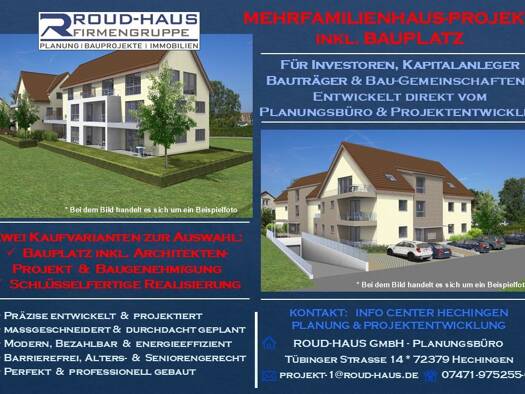 Mehrfamilienhaus zum Kauf - Erstbezug 1 Zimmer Wehingen 78564