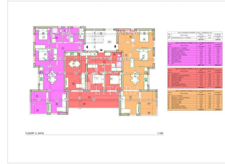 Wohnung zum Kauf 298.000 € 4 Zimmer 87 m² 2. Geschoss Vodice Vodice