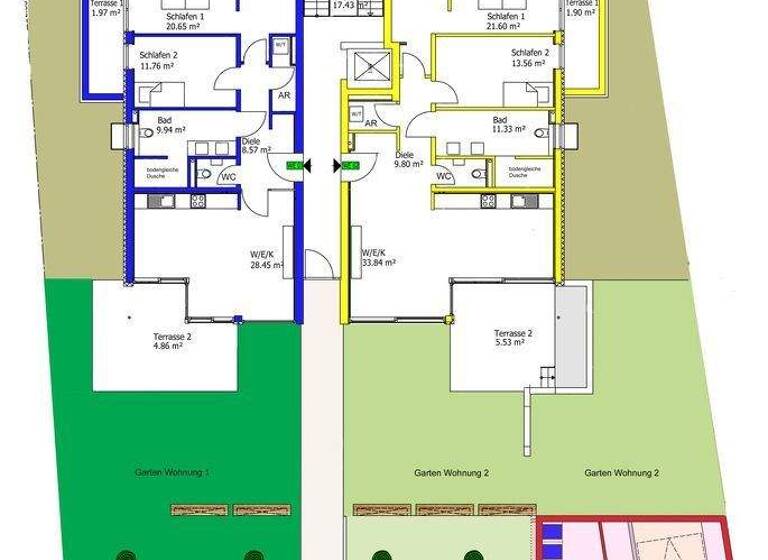 Wohnung zum Kauf - Erstbezug 591.000 € 3 Zimmer 98 m² EG frei ab sofort Wolkenburgstr. 14 Bad Honnef 53604