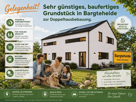 Doppelhaushälfte zum Kauf provisionsfrei 599.500 € 5 Zimmer 126 m² 299 m² Grundstück Buntekuh Buntekuh 23558