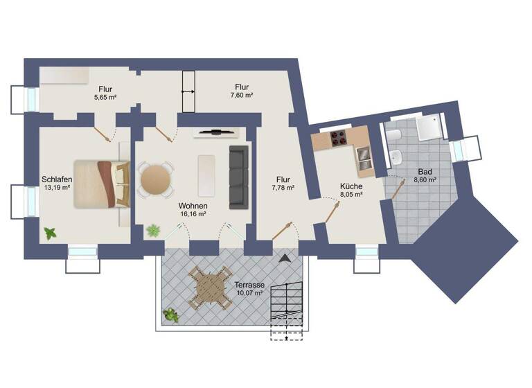 Wohnung zum Kauf 232.959 € 2 Zimmer 69,5 m² Briesnitz Dresden 01157