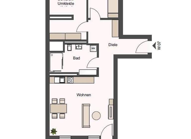 Wohnung zur Miete 1.428 € 3 Zimmer 79,3 m²<br/>Wohnfläche EG<br/>Geschoss St Leonhard Nürnberg 90439