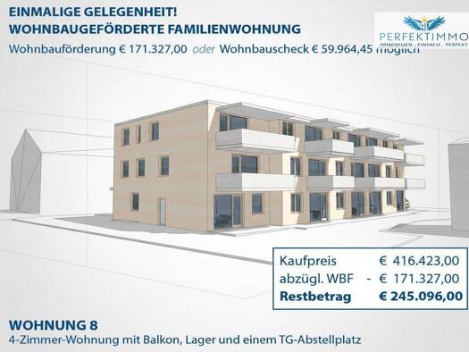 Wohnung zum Kauf 416.420 € 4 Zimmer 87,9 m² 1. Geschoss Haiming 6425