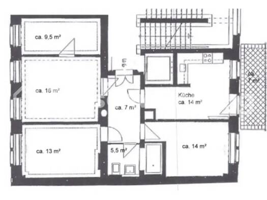 Wohnung zur Miete Tauschwohnung 812 € 4 Zimmer 83 m² 2. Geschoss Leipziger Vorstadt Dresden 01097