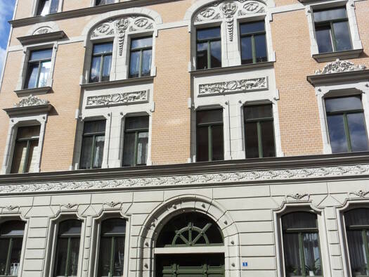 Wohnung zur Miete 465 € 2 Zimmer 45,5 m² 2. Geschoss frei ab 01.01.2026 Pfälzer Str. 1 Innenstadt Halle (Saale) 06108