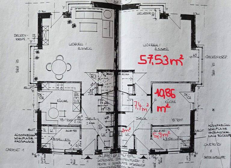 Doppelhaushälfte zum Kauf provisionsfrei 360.000 € 4 Zimmer 107 m² 1.000 m² Grundstück Hamersen 27419
