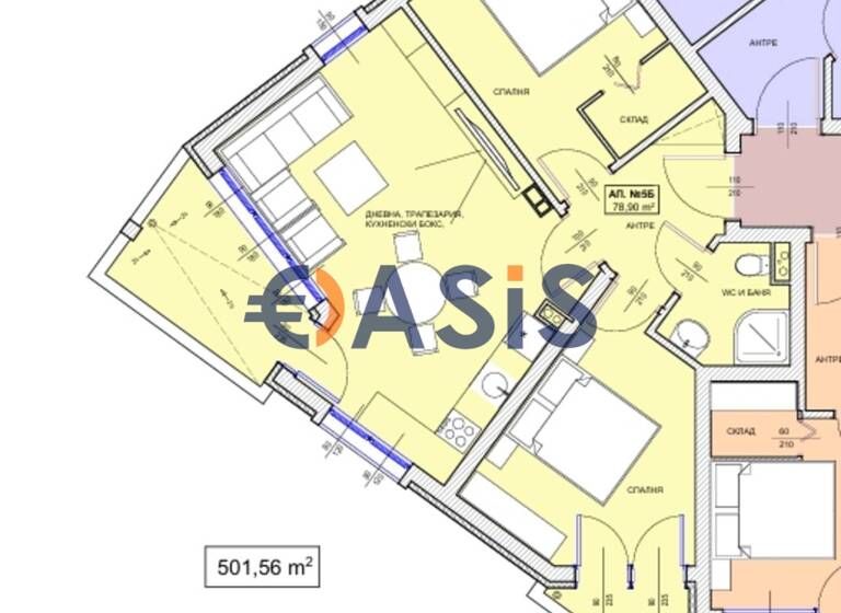 Studio zum Kauf provisionsfrei 115.200 € 3 Zimmer 89 m² 3. Geschoss ul. Tuthon 86 Pomorie 8200