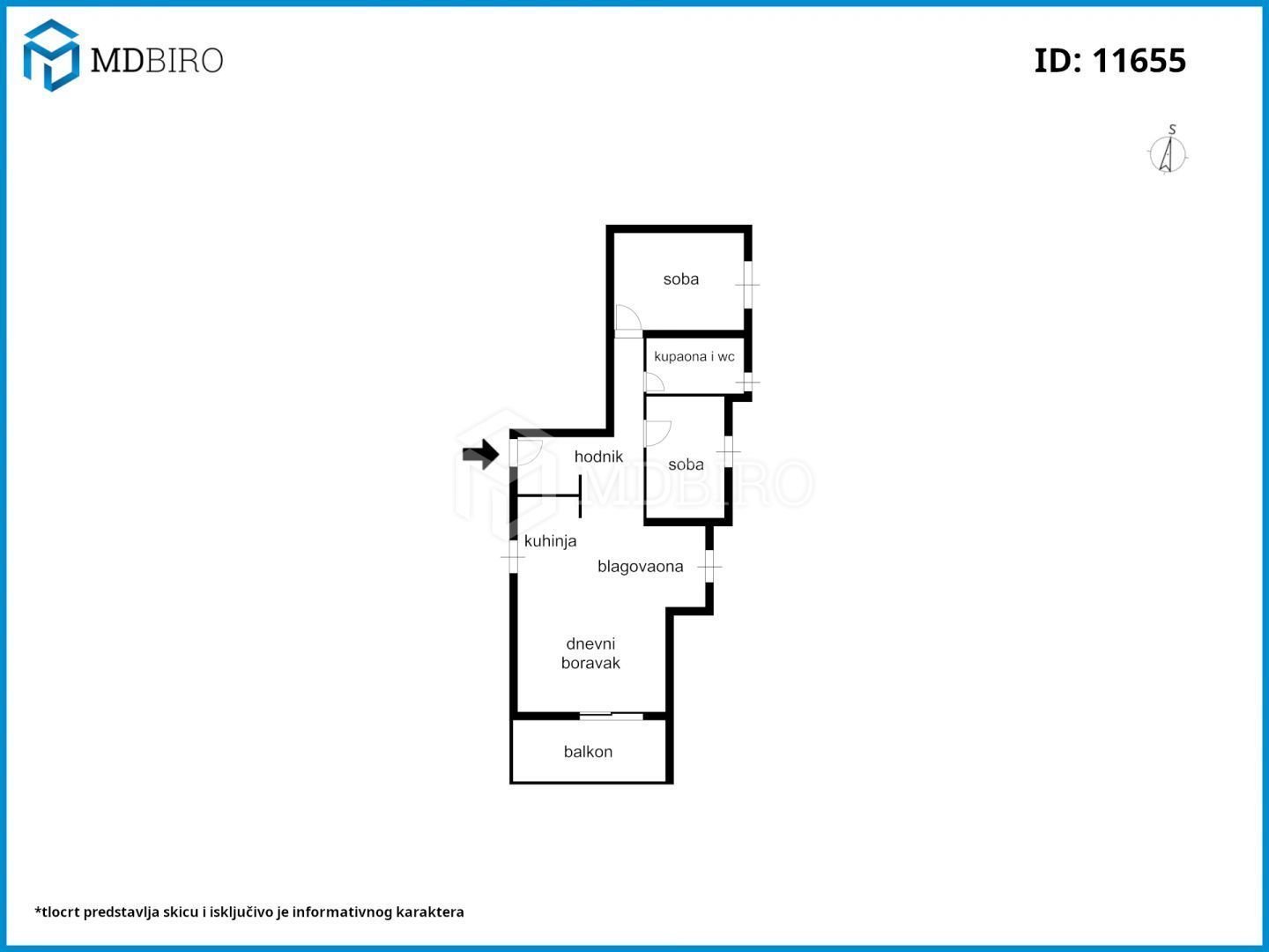 Wohnung zum Kauf 212.000 € 3 Zimmer 68 m²<br/>Wohnfläche Viskovo center