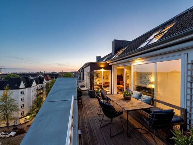 Penthouse zum Kauf 2.920.000 € 4 Zimmer 241 m² 6. Geschoss Winterhude Hamburg 22303