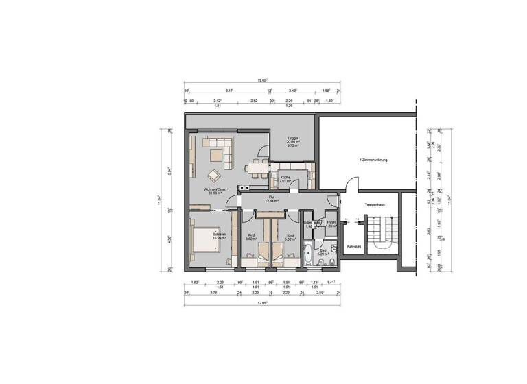 Penthouse zum Kauf 349.000 € 4 Zimmer 103,3 m² 7. Geschoss Glinde 21509