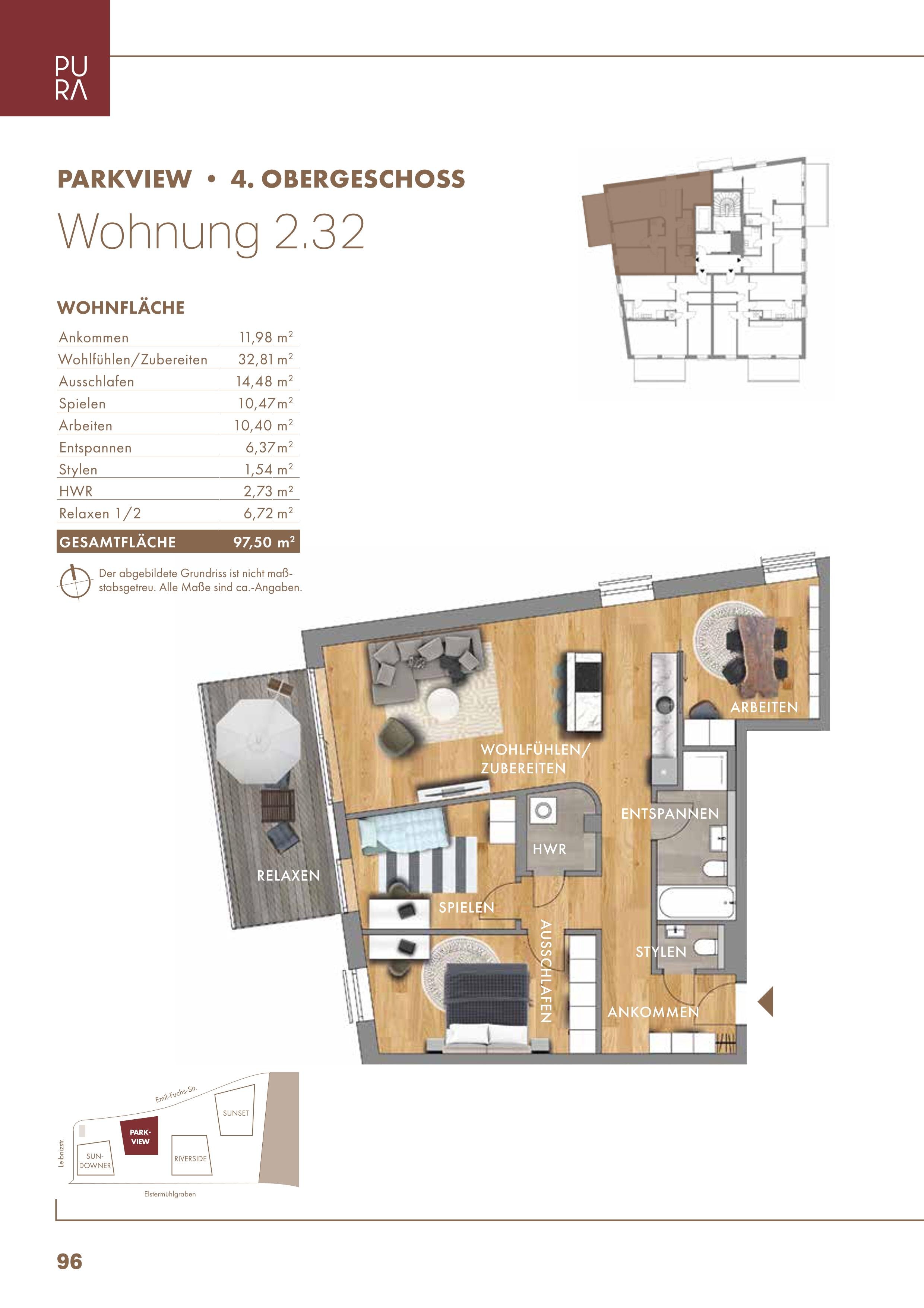 Wohnung zur Miete 1.950 € 4 Zimmer 97,5 m²<br/>Wohnfläche 4.<br/>Geschoss 15.01.2025<br/>Verfügbarkeit Emil-Fuchs-Str. 5 Zentrum - Nordwest Leipzig 04105