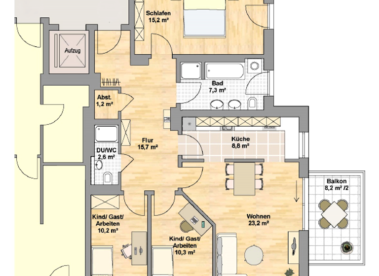 Wohnung zum Kauf 529.000 € 4 Zimmer 99,9 m² 3. Geschoss Löbtau-Süd Dresden 01159