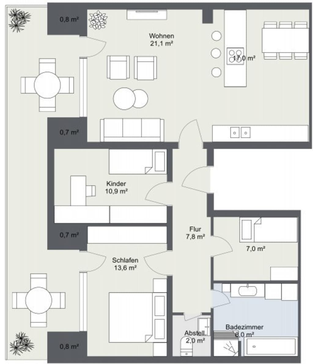 Wohnung zur Miete Wohnen auf Zeit 3.200 € 4 Zimmer 98 m²<br/>Wohnfläche 01.01.2025<br/>Verfügbarkeit Dachauer Straße Neu-Esting Olching 82140