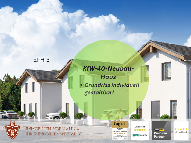 Einfamilienhaus zum Kauf - Erstbezug 459.000 € 4 Zimmer 112,5 m² 318 m² Grundstück Dornwang Moosthenning 84164